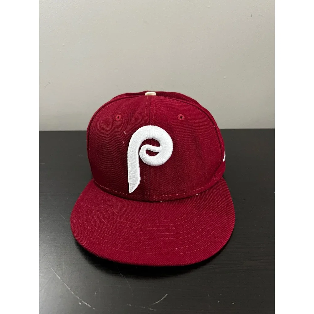New Era 9FIFTY Philadelphia Phillies Snapback Hat Maroon Wool Cooperstown MLB